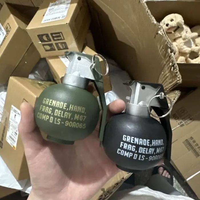 Jouet de Grenade M67, accessoires de Cosplay, simulation d'explosion, décoration en plastique, modèle périphérique Anime, anneau de traction, fumée militaire M18