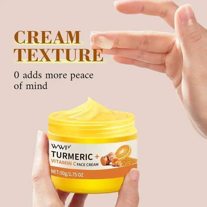 Crème pour le visage au curcuma