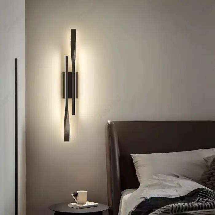 Lampe murale LED minimaliste moderne pour salon, couloir, chambre à coucher, éclairage décoratif de chevet