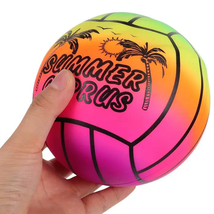 Ballon de plage gonflable arc-en-ciel, volley-ball, sports de piscine, jeu intérieur et extérieur, piscine, fête