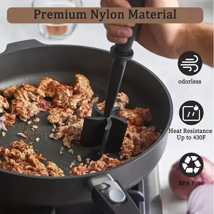 1 pièce Hachoir à viande manuel domestique, mixeur à riz, broyeur à viande, pilon à viande, outil de cuisine