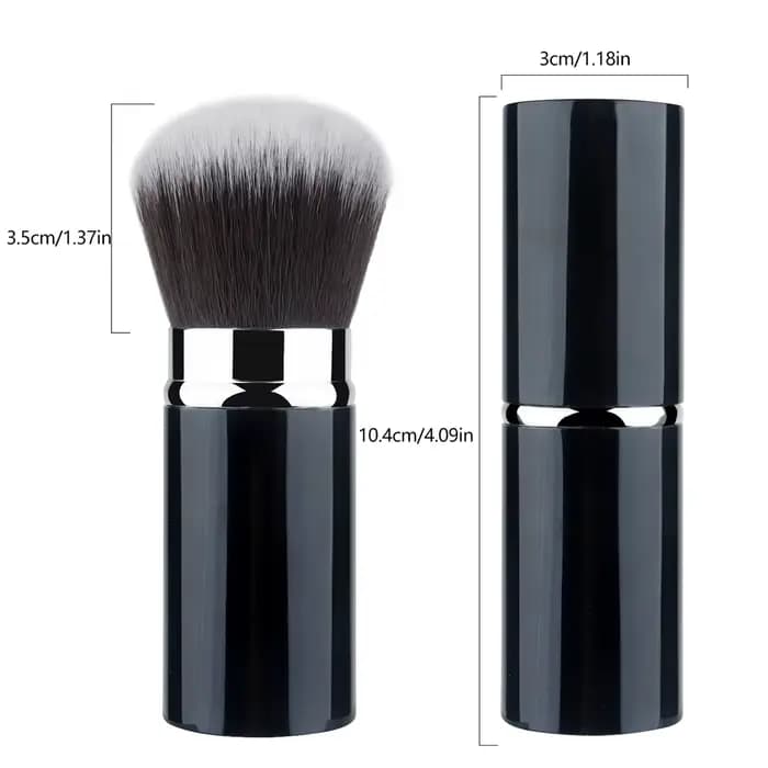 1 pièces pinceaux de maquillage professionnels fard à joues rétractable poudre fond de teint visage correcteur Kabuki