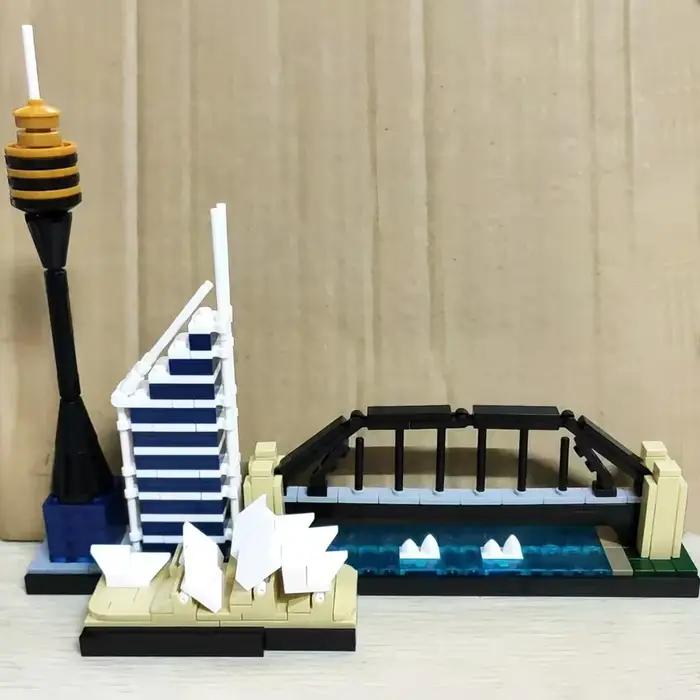 EN stock Expériences techniques et créatives, monuments de ville, horizon, kit de blocs de construction Moc 21032, cadeau de vacances pour enfants