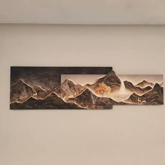 Lampe murale LED de luxe pour salon moderne, peinture décorative, luminaire paysager suspendu pour canapé, appareil électroménager.
