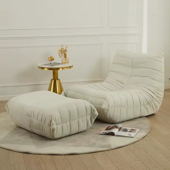 Fauteuil de sol paresseux pour salon, siège individuel en mousse sans accoudoirs, fauteuil de foyer, pouf, chaise d'appoint douce pour chambre à coucher