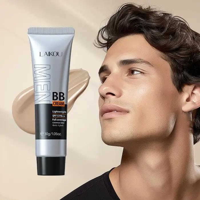 BB Cream-Fond de teint liquide imperméable pour hommes fondation hydratante et protectrice pour peau sèche et sensible occasions quotidiennes et spéciales