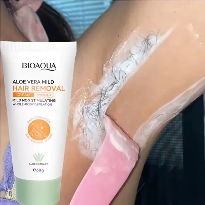 Crème dépilatoire à l'aloe vera