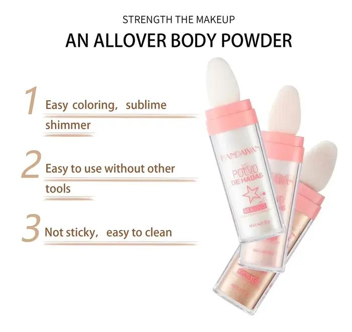 Surligneur poudre blanc clair De lune Polvo De Hadas paillettes miroitant Contour ombrage illuminateur pour femmes visage corps maquillage