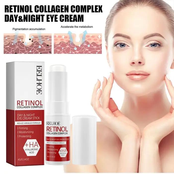 La barre de crème pour les yeux au rétinol réduit les ridules