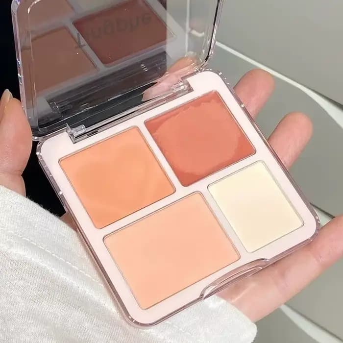 Palette de poudre crème blush rose pêche
