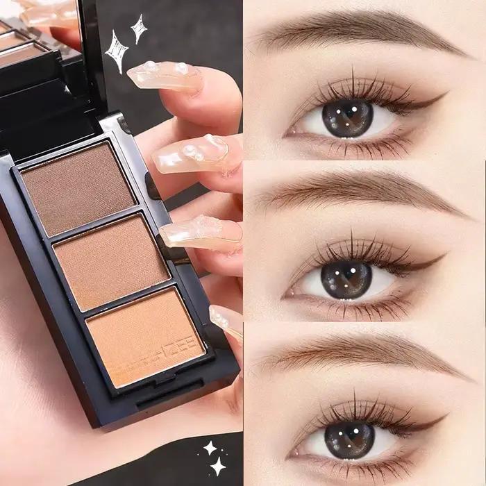Palette de poudre à sourcils 3 couleurs