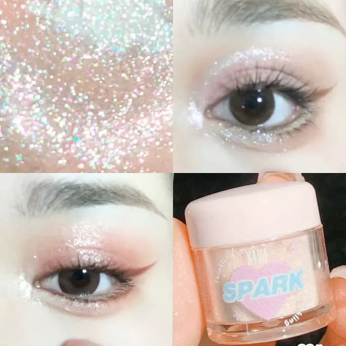 Poudre de surligneur perle rose doré
