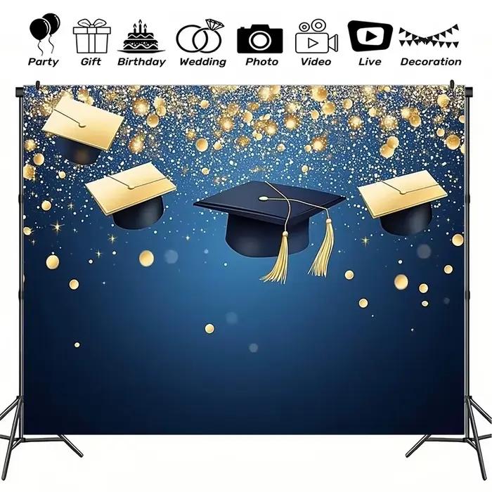 Le fond de projecteur avec un thème de classe de diplômé est parfait pour la photographie et les bannières de fête. Activités du festival