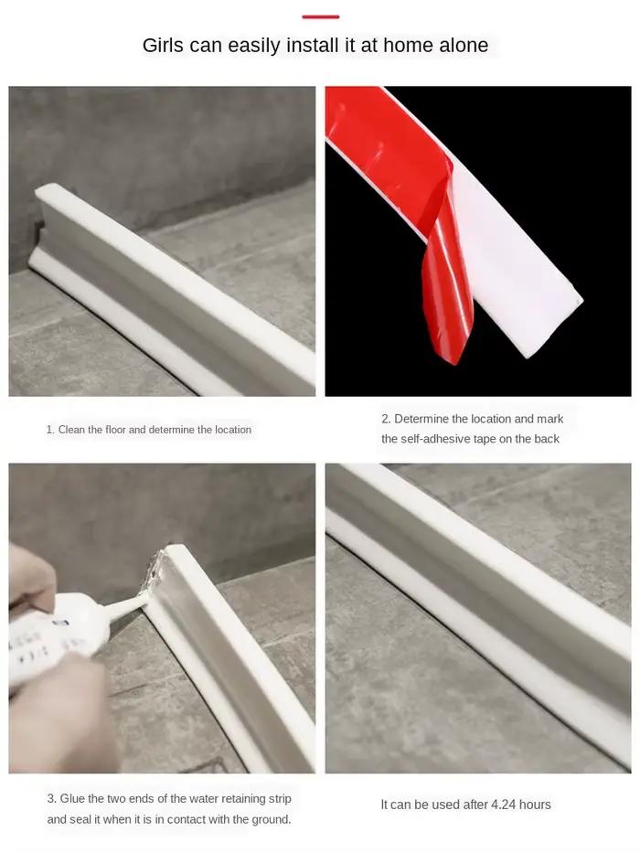 HOFloor-Seuil de douche pliable, bouchon d'eau, bain, maison, cuisine, support de rétention d'eau fantaisie, joint de porte de séparation