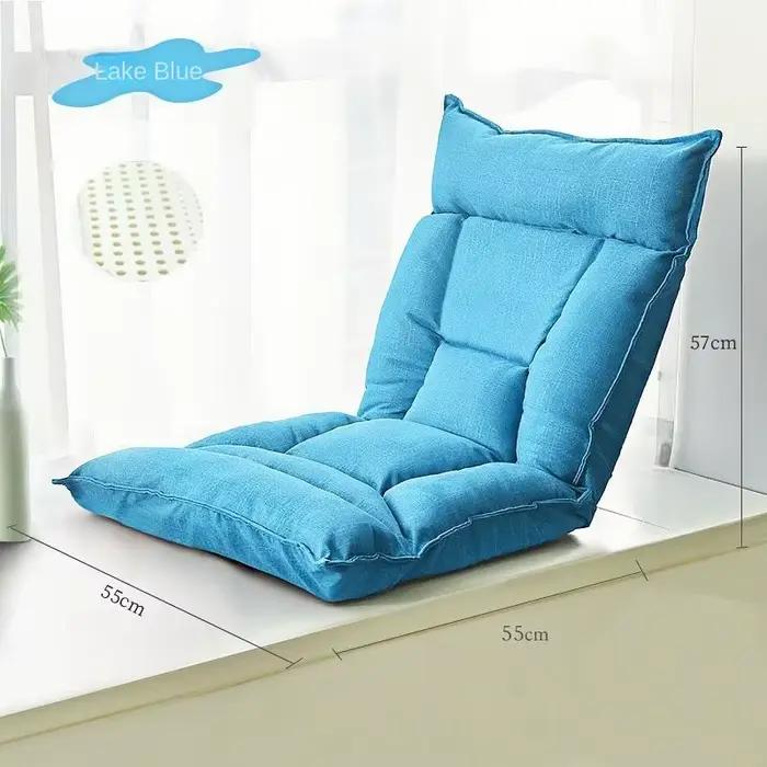Fauteuil de loisirs sans accoudoirs, coussin de dossier, chaise de loisirs réglable pour canapé paresseux, fauteuil pliant de balcon, Tatami de lit
