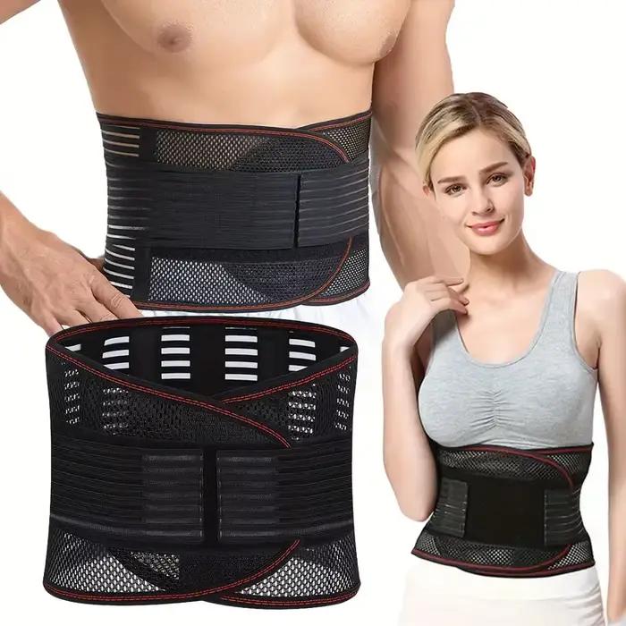Ceinture de soutien lombaire, Compression de la taille, maille respirante, attelle pour le bas du dos, élastique réglable, soulagement de la douleur, soutien de la colonne vertébrale