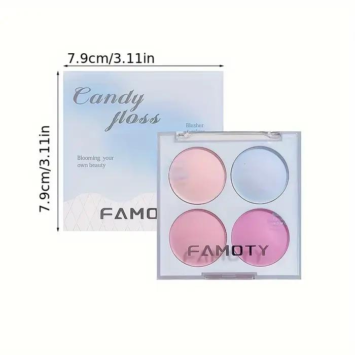 Palette de fards à joues en fil de bonbon