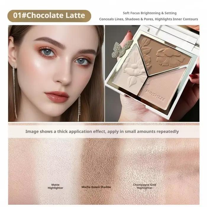 Palette de maquillage 3-en-1 : Contouring