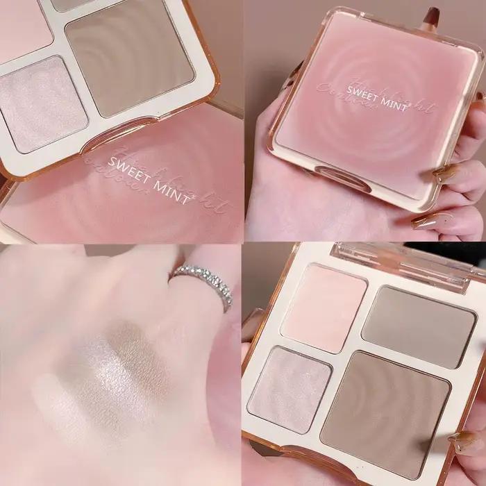 Palette d'ombres bronzantes pour le visage
