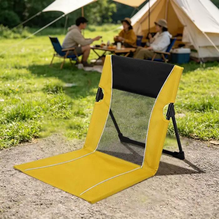 Chaise longue de plage pliable avec sac de transport pour piscine, idéale pour bronzer, voyager, camper et pique-niquer