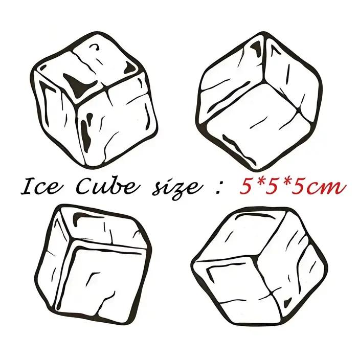 Conteneur de bloc carré de crème de Silicone en plastique cristal clair pour whisky