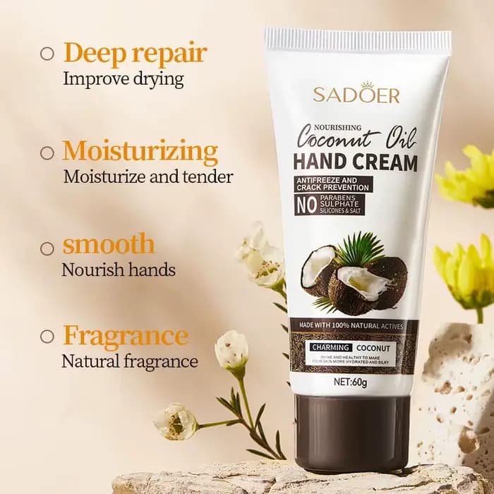 Crème pour les mains au noix de coco