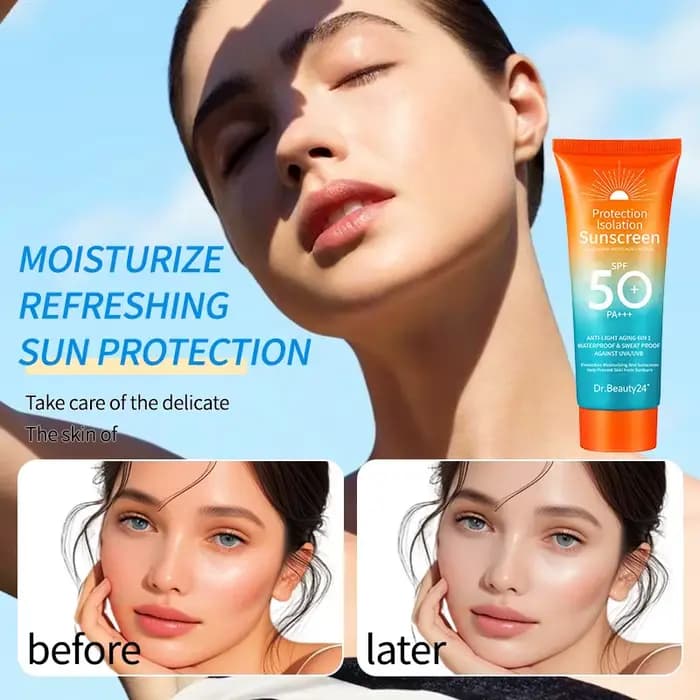 Crème solaire pour le visage et le corps avec protection UV