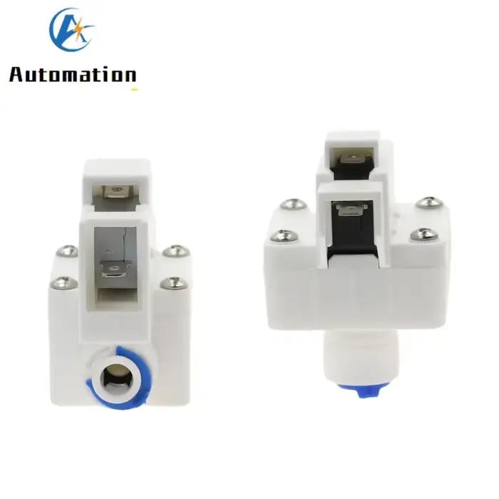 RO-Joli Haute/Basse Pression Précieux pour Eau, Normalement Fermé/Ouvert, 1/4, 3/8 OD, Raccord de Tuyau pour Système d'Osmose des Paupières, Moteur de Pompe