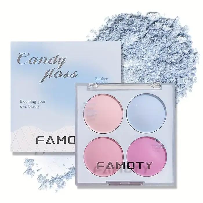 Palette de fards à joues en fil de bonbon