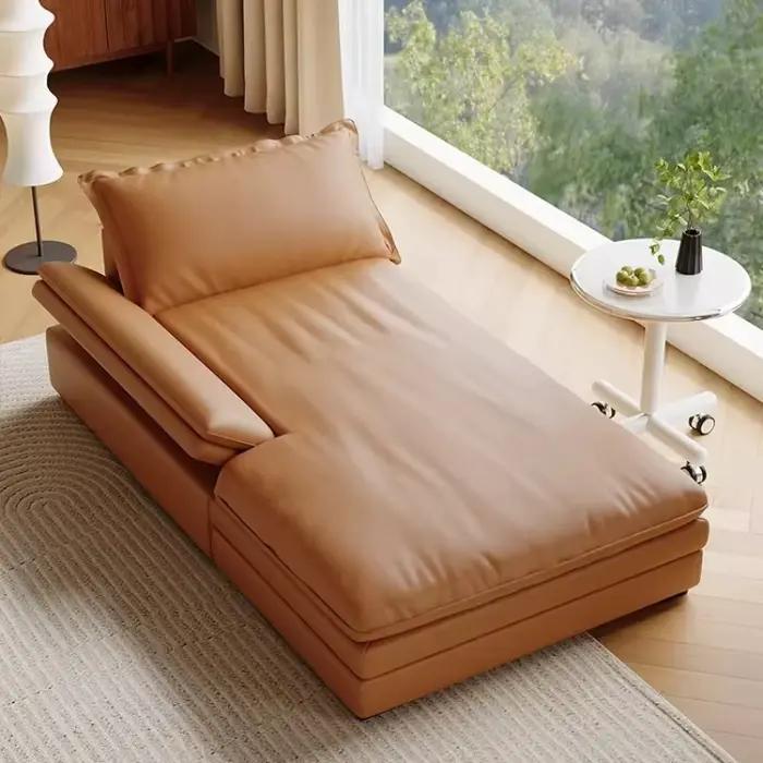 Canapé italien confortable et multifonctionnel pour salon d'appartement, style minimaliste, idéal pour le cinéma et la détente, mobilier de maison