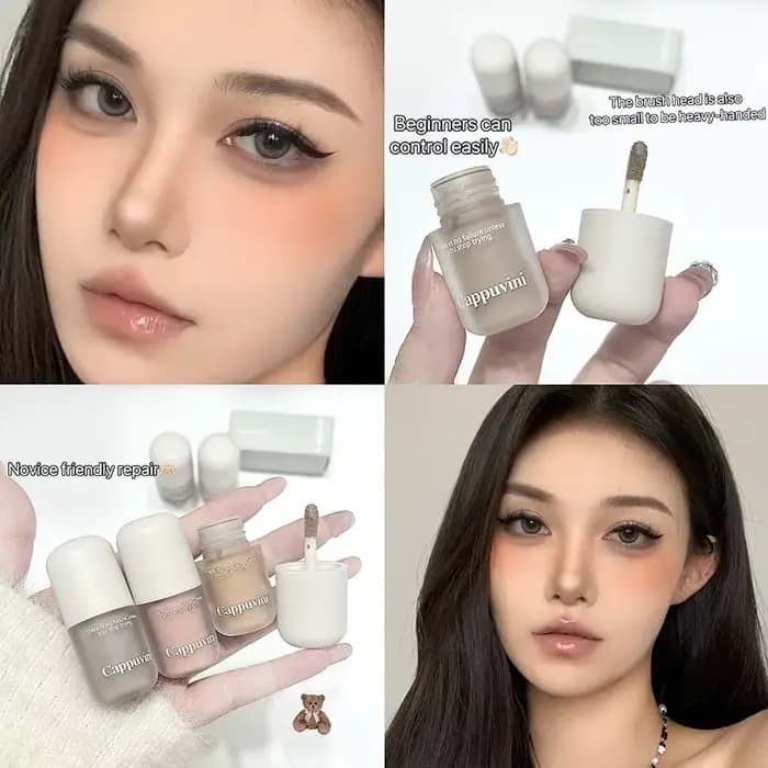 Crème d'ombre de Contour du visage gris marron