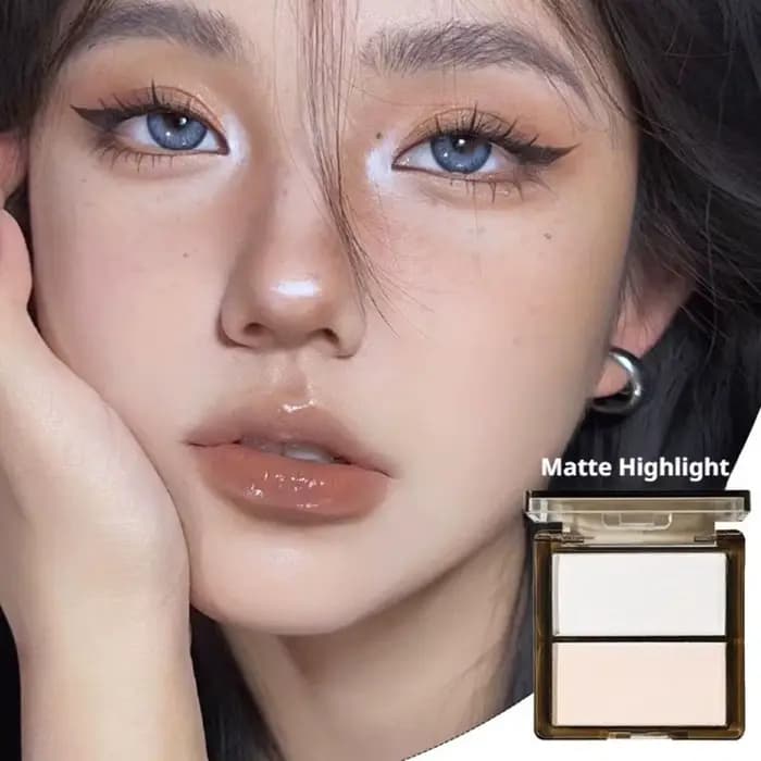 Surligneur bronzant pour poudre pour le visage