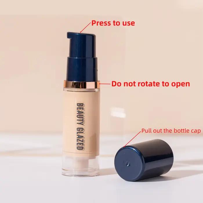 BEAUTY GLAZED Fond de teint liquide 6 couleurs