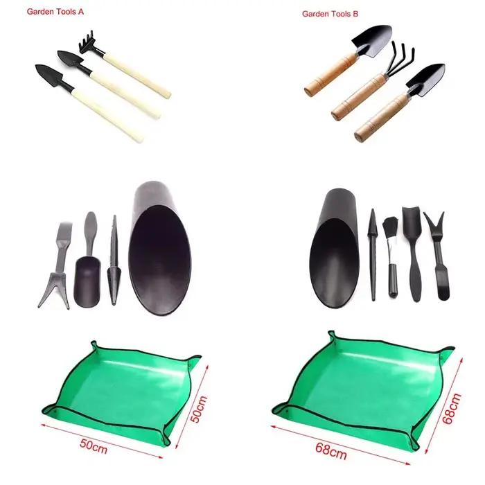 Kits d'outils de jardinière de jardin bricolage pot de fleur plante pépinière plateau en pot pelle râteau pour bonsaï plantes succulentes transplantation semis