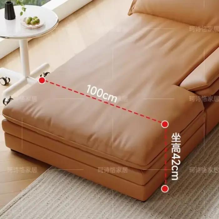 Canapé italien confortable et multifonctionnel pour salon d'appartement, style minimaliste, idéal pour le cinéma et la détente, mobilier de maison