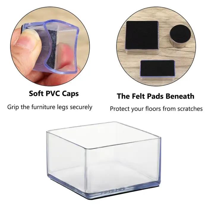 Chaussettes de protection antidérapantes en silicone pour pieds de table et de chaise