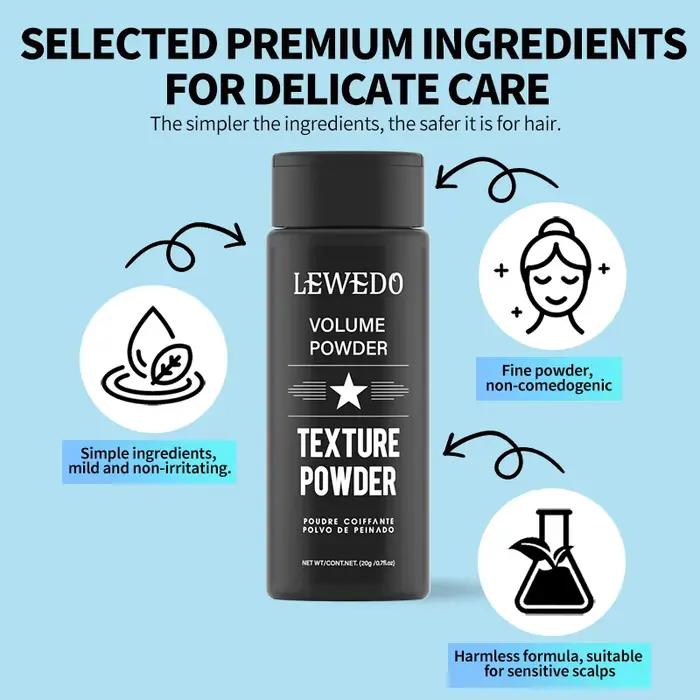 Poudre coiffante pour cheveux, contrôle de l'huile, poudre moelleuse pour augmenter le Volume des cheveux instantanément, coiffure longue durée pour hommes et femmes