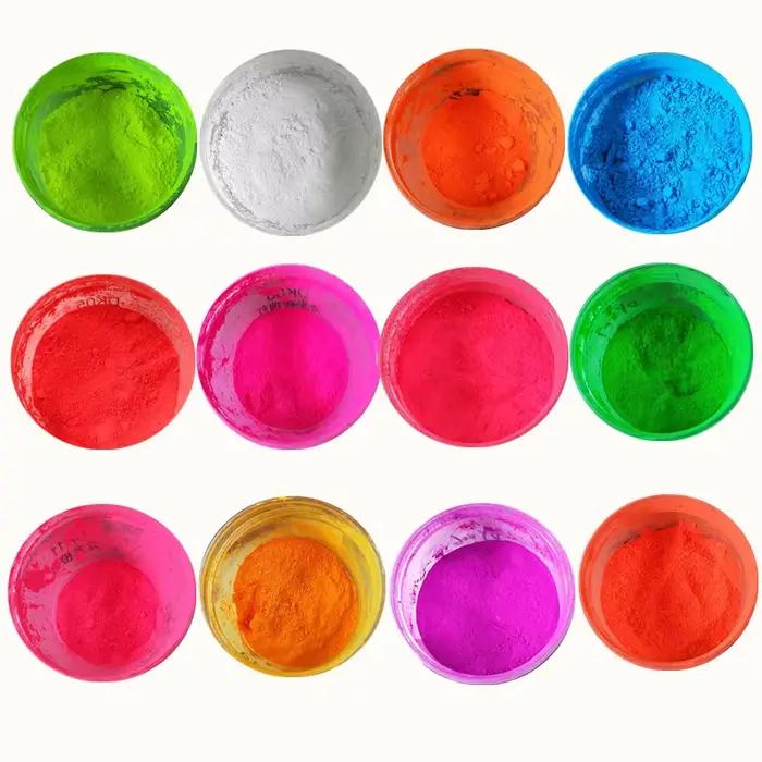 10 couleurs * 50g poudre fluorescente phosphore Pigment cosmétique ongles fard à paupières matériel Fluorescence ongles paillettes poudre 500g