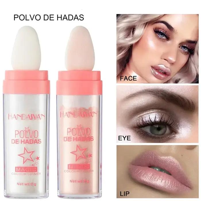 Surligneur poudre blanc clair De lune Polvo De Hadas paillettes miroitant Contour ombrage illuminateur pour femmes visage corps maquillage