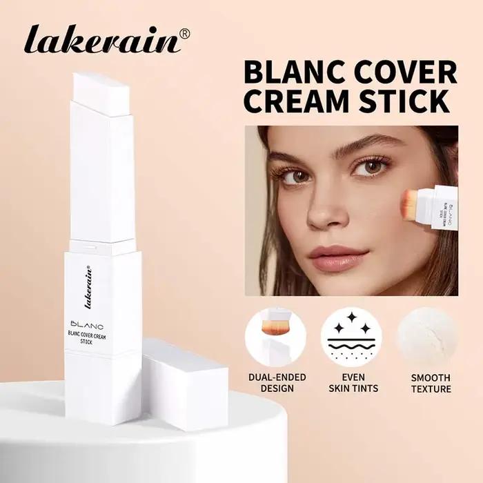 Bâton correcteur de fond de teint blanc à couleur changeante