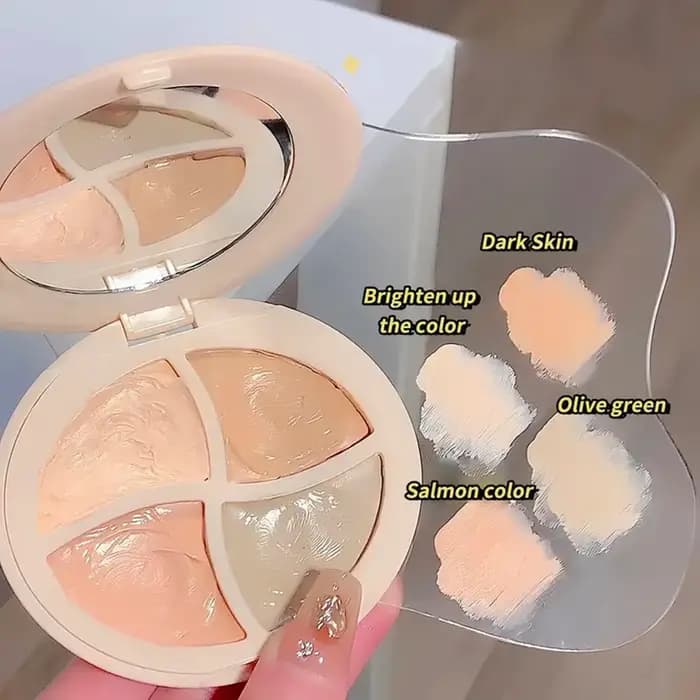 Crème anti-cernes hydratante quatre couleurs pour cernes