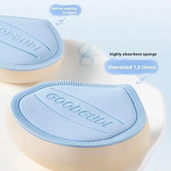 Éponge à maquillage velours surdimensionnée pour fond de teint liquide