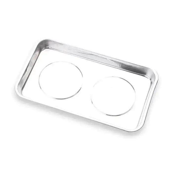 Bol magnétique carré, durable avec plateau de pièces magnétique en acier inoxydable pour un accès facile et une prévention de la perte de pièces