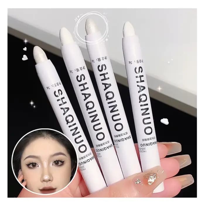 Stylo surligneur argenté scintillant
