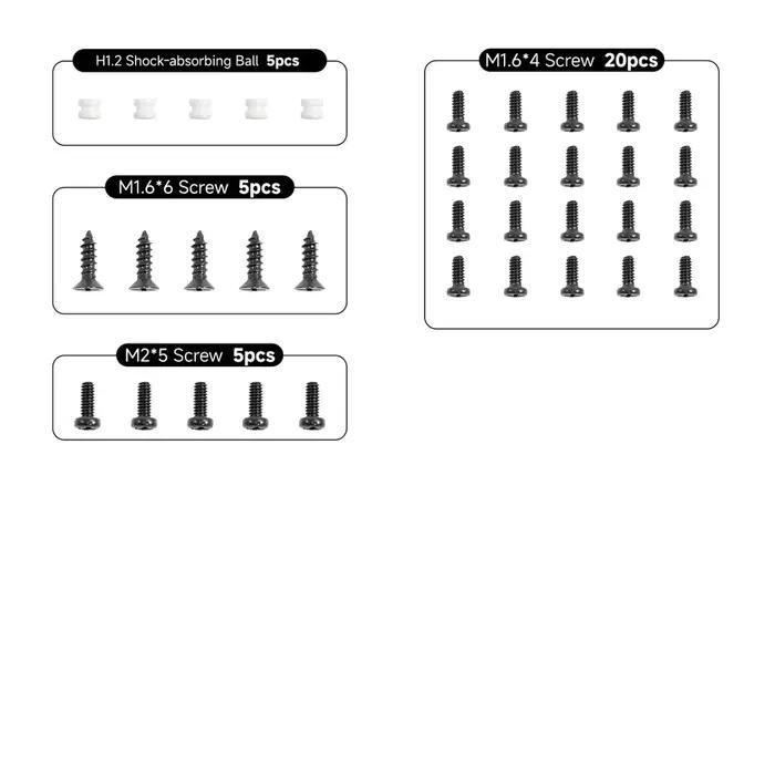 BETAFPV – Pack de vis pour Drone Pavo20 / Pavo20 Pro/ Meteor65 Pro / Meteor75 Pro / Air65 / Air75 / Aquila16 /Cetus Pro / Cetus X