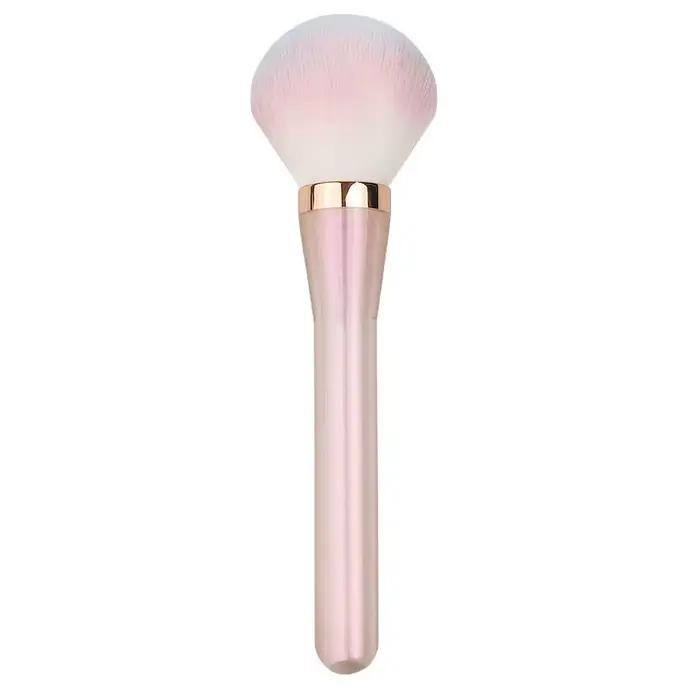 Brosse de maquillage rose irisée