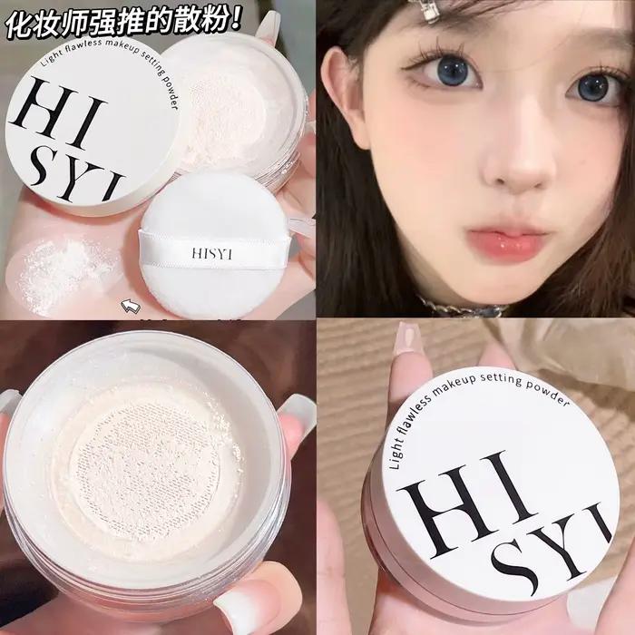 Poudre de maquillage transparente blanche