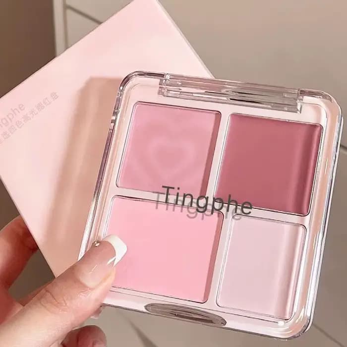 Palette de poudre crème blush rose pêche