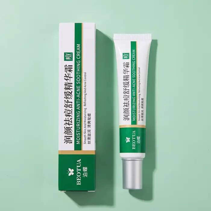 Crème Apaisante Hydratante Soin Visage Calme les Rougeurs et les Boutons Améliore les Éruptions Cutanées Lisse la Peau Traitement Quotidien Doux des Imperfections
