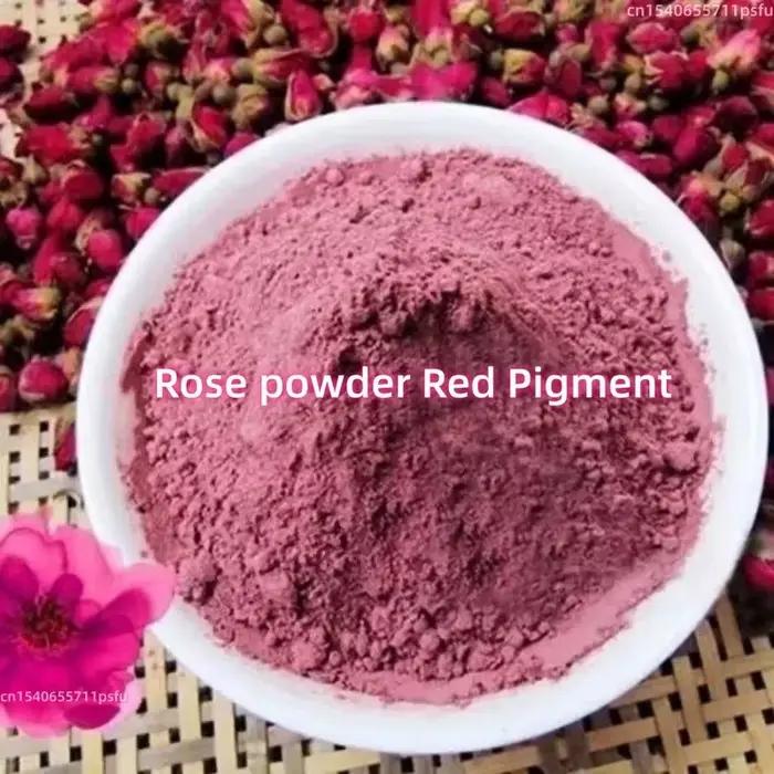Poudre de rose rouge 100% naturelle de haute qualité